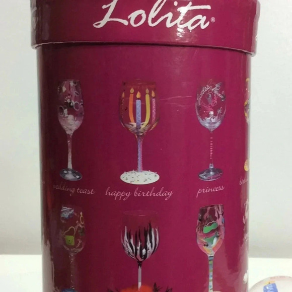 Lolita “Happy Birthday” Hand-Painted Wine Glass - Picture 6 of 6
